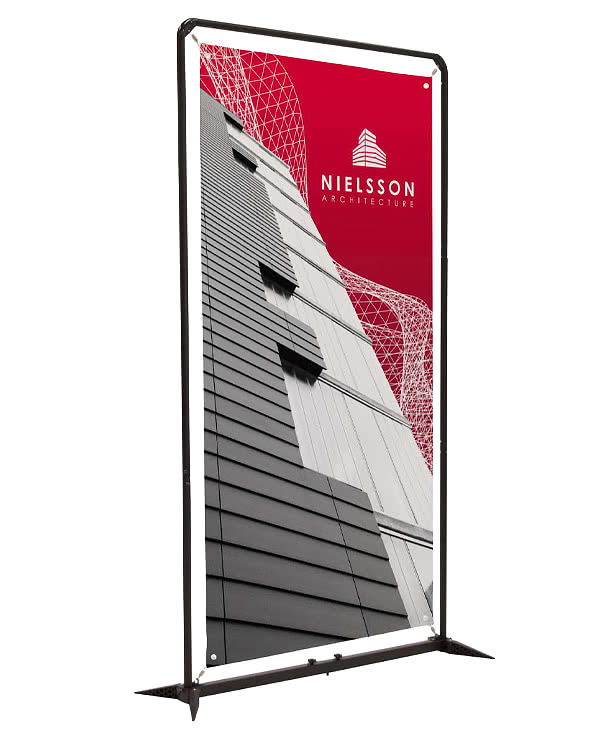 Full Color 55" x 90" FrameWorx Single-Sided Banner Display Kit
