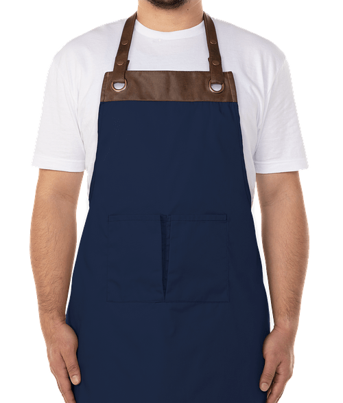 Artisan Collection Espresso Lightweight Full Length Apron - Printed in Navy / Brown