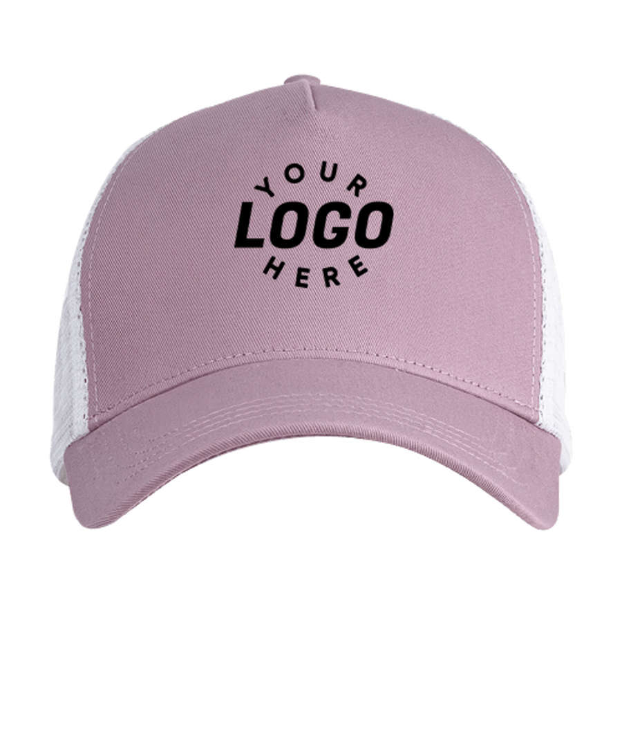 Econscious Recycled Five Panel Snapback Trucker Hat - Printed in Lilac Haze