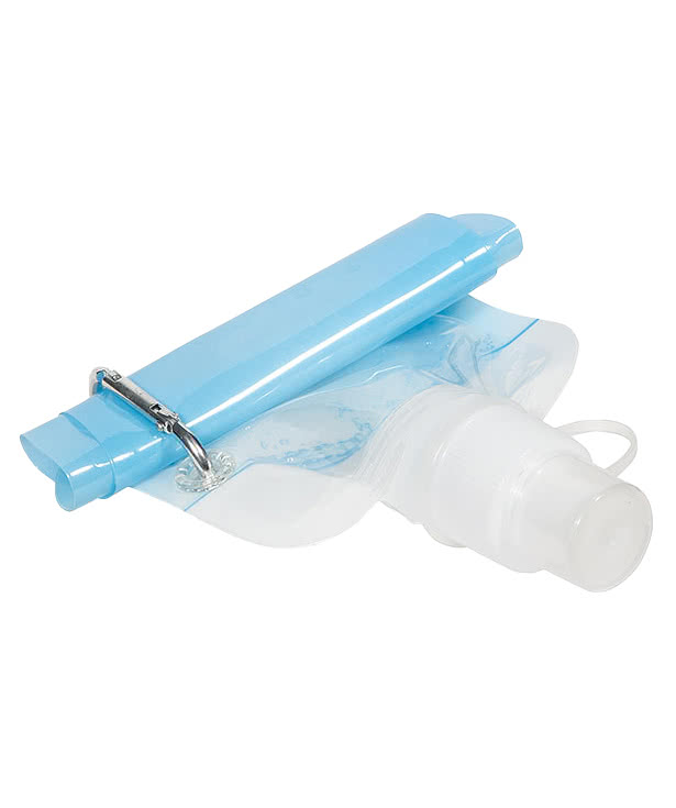 16 oz. Flex Foldable Recycled Water Bottle with Carabiner
