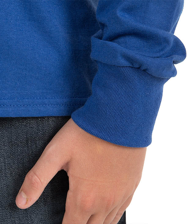 Fruit of the Loom Youth 100% Cotton Long Sleeve T-shirt