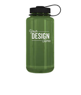32 oz. Nalgene Tritan Wide Mouth Water Bottle - Color: Olive / Black