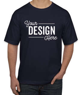 Bayside USA Union-Made 100% Cotton T-shirt - Color: Navy