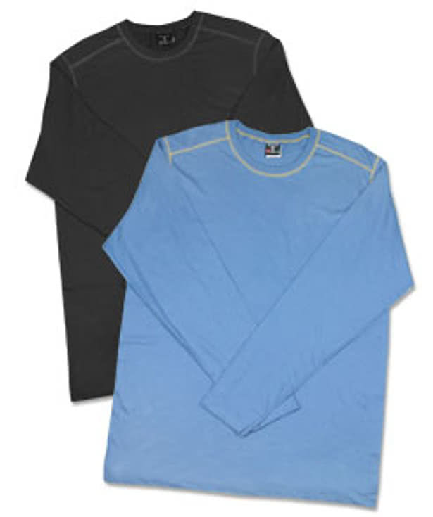 Hanes Contrast Stitch Long Sleeve T
