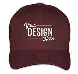 Yupoong Twill Flexfit Hat - Color: Maroon