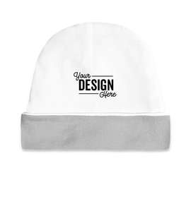 Rabbit Skins Baby Rib Hat - Color: White / Titanium