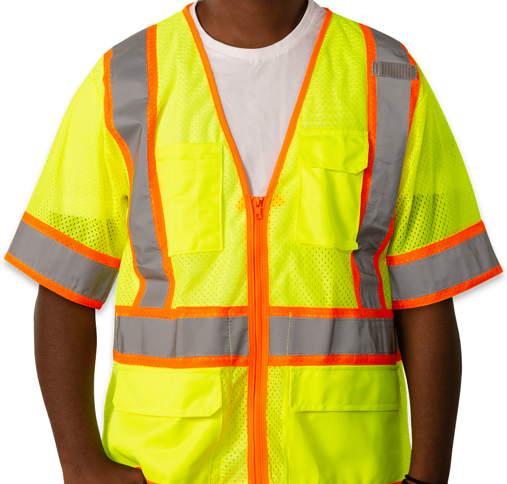 Kishigo Class 3 Pocket Mesh Safety Vest-default