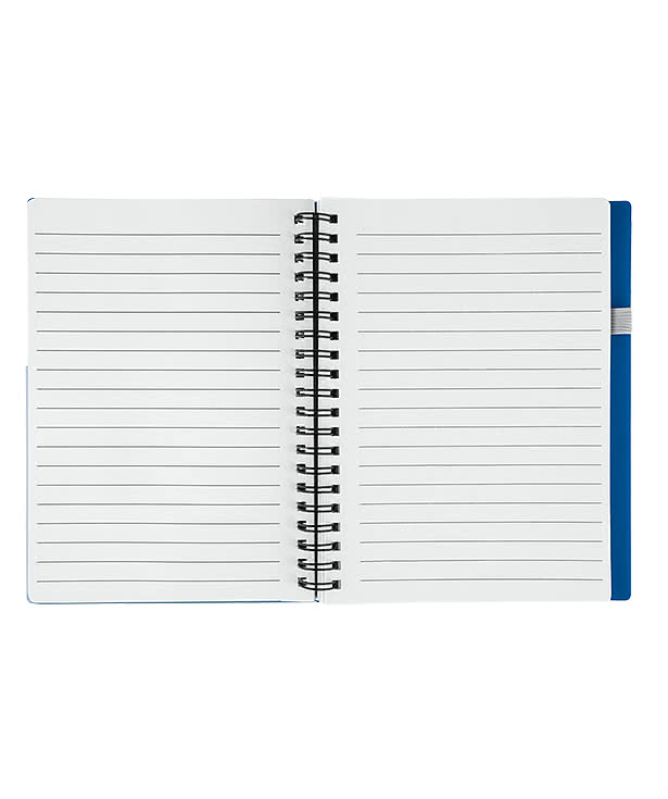 New Wave Pocket Buddy Hard Cover Spiral Notebook with Pen