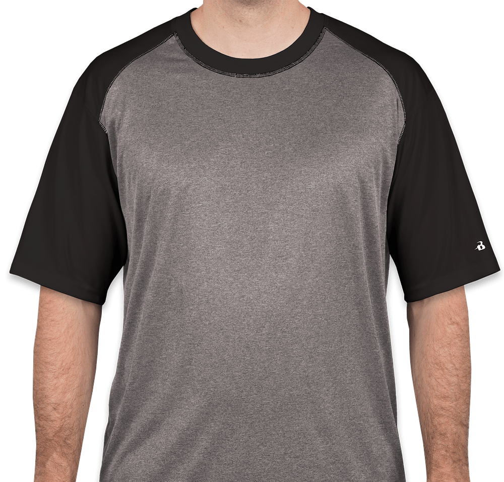 Badger Pro Heather Short Sleeve Raglan Performance Shirt-default