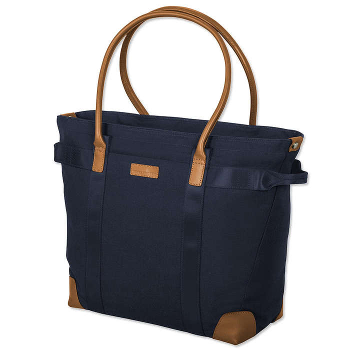 Brooks Brothers Wells Cotton Canvas Computer Tote Bag