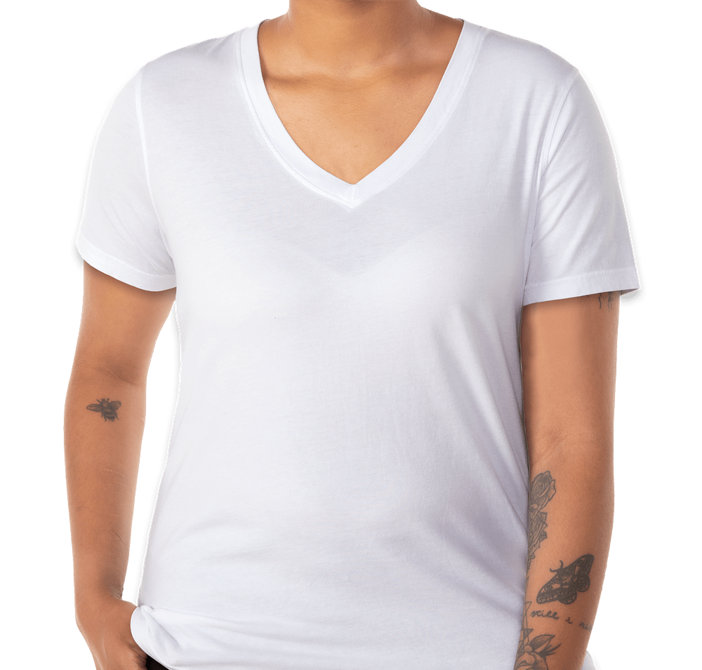 American Giant Women's USA-Made Classic 100% Cotton V-Neck T-shirt-default