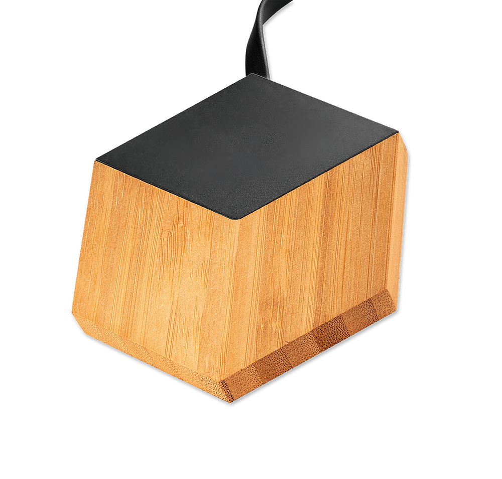 Laser Engraved SCX Innovative Design Bamboo 10W Hexa Wireless Charger-default