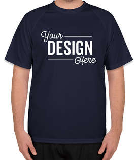 Augusta Attain Short Sleeve Raglan Performance Shirt - Color: Navy