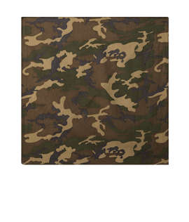 Valucap 100% Cotton Camo Bandana (Centered Design) - Color: Green Camo