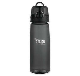 25 oz. Flip Top Tritanâ„¢ Sports Bottle - Color: Transparent Black