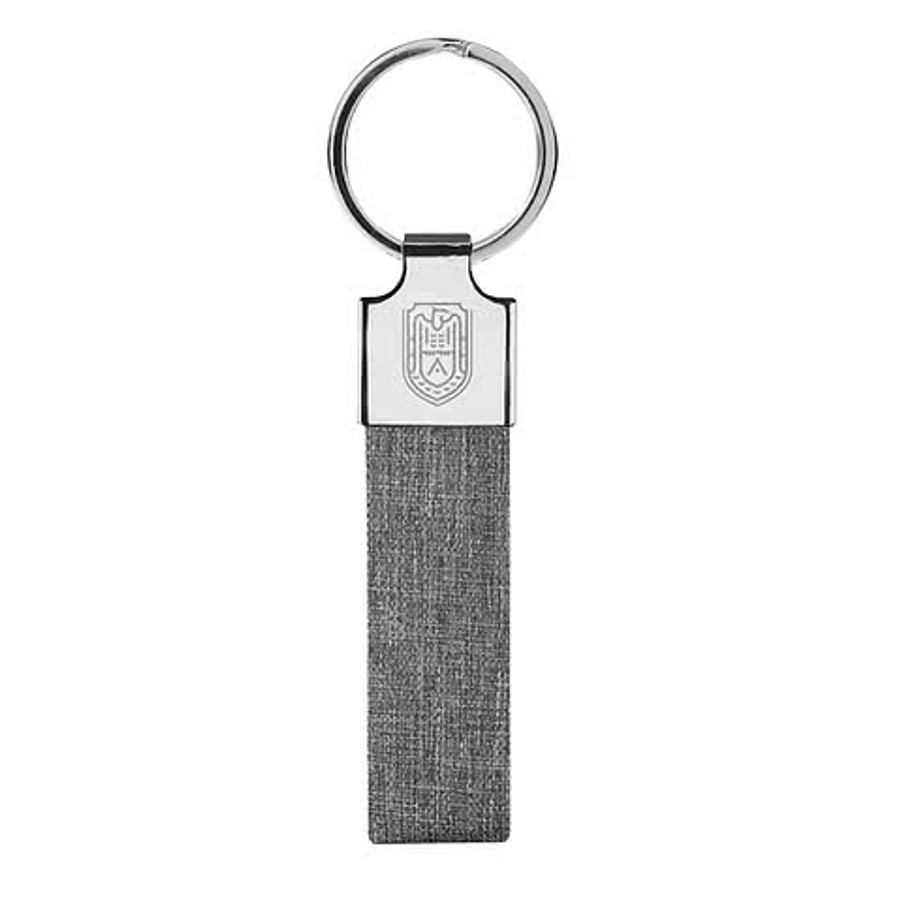 Laser Engraved Smith Recycled Keychain in Heathered Navy