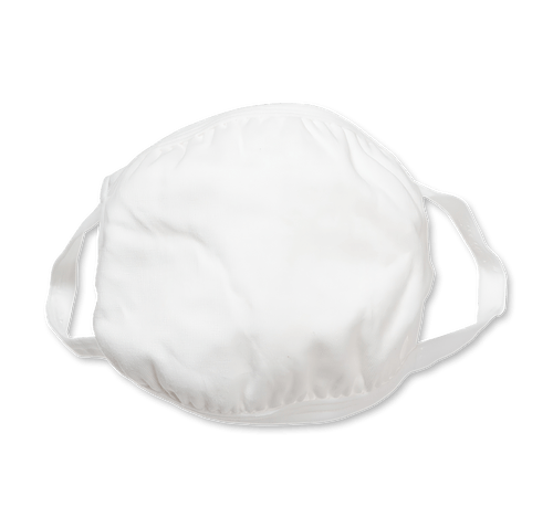 Full Color Escort Cotton 4-Ply Face Mask in White