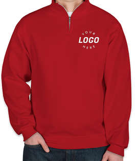 Jerzees Nublend Quarter Zip Sweatshirt - Color: True Red