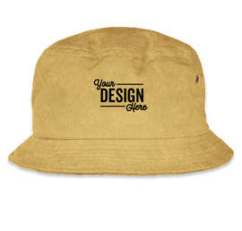 Mega Cap Pigment Dyed Twill Washed Bucket Hat - Color: Mango