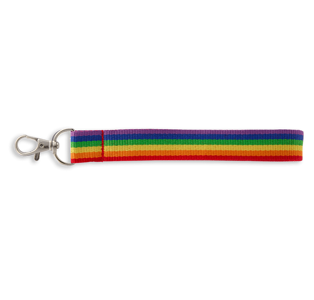 Rainbow Recycled Wrist Lanyard-default
