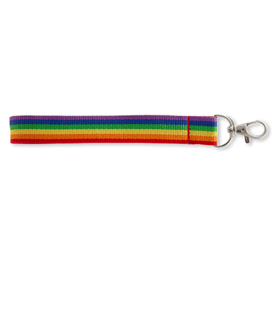 Rainbow Recycled Wrist Lanyard in Rainbow