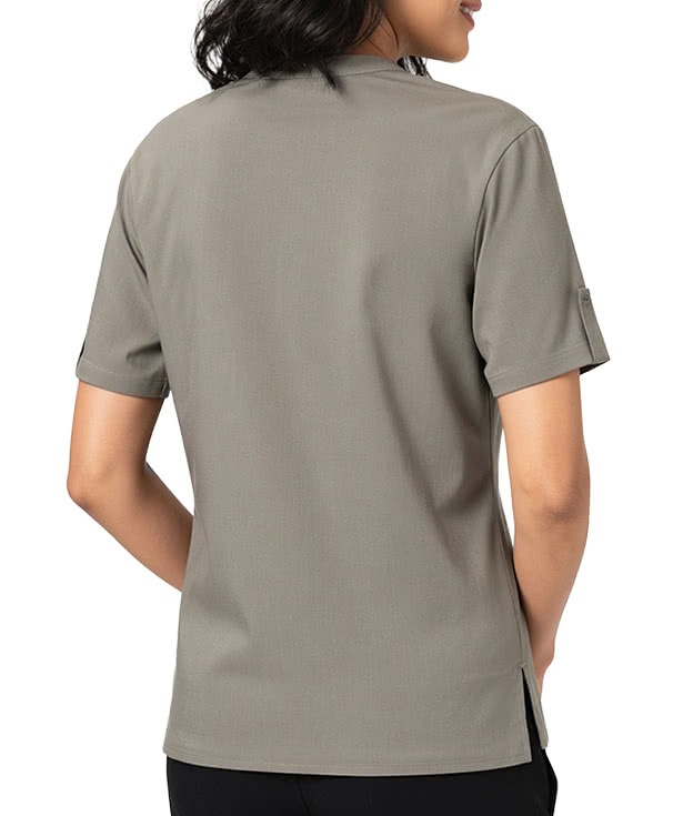Blue Generation Women’s Matte Jersey Keyhole Blouse