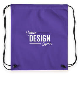 Promotional Non-Woven Drawstring Bag - Color: Purple