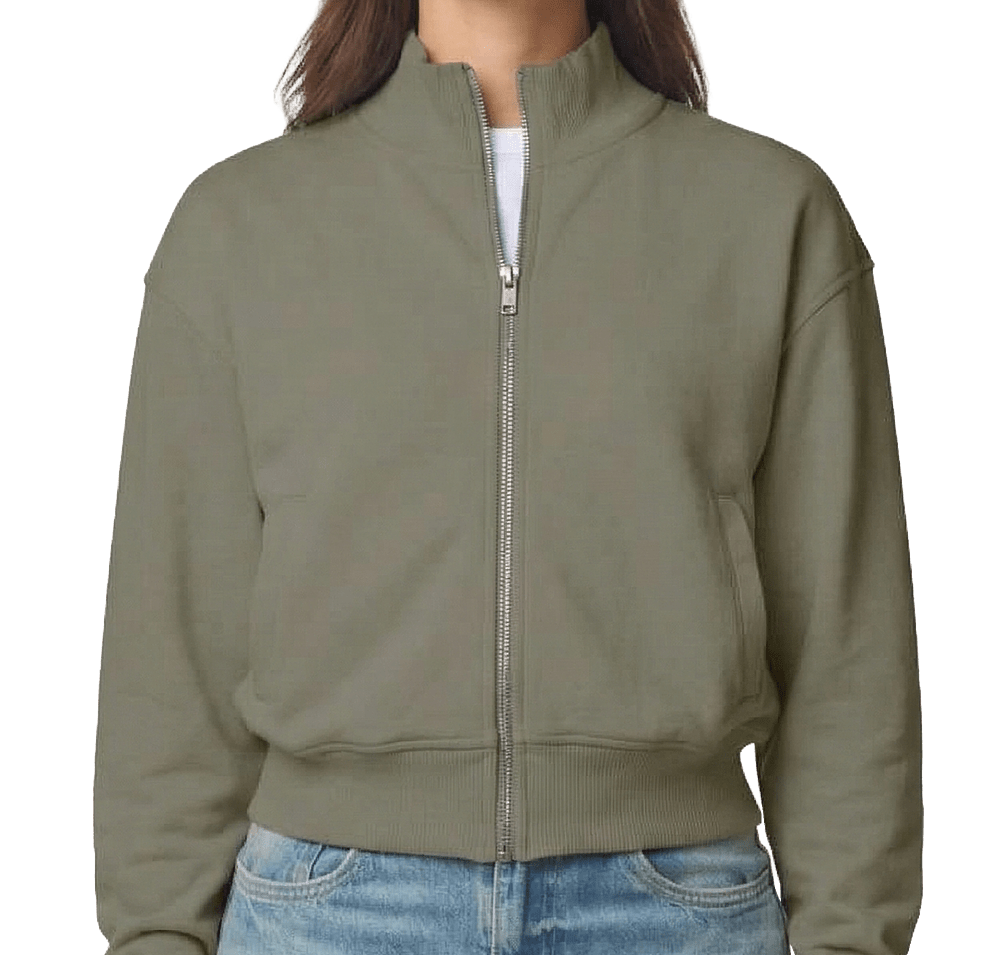 American Apparel Women's Heavyweight French Terry Full Zip Jacket-default