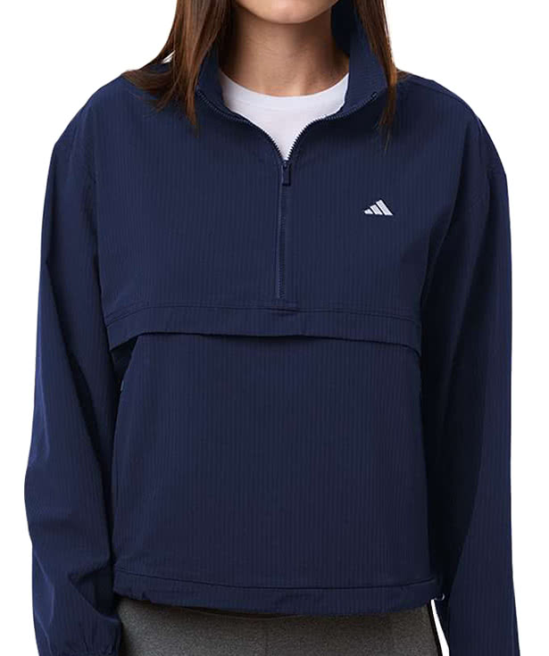 Adidas Women’s Go-To Recycled Water-Resistant Quarter-Zip Jacket