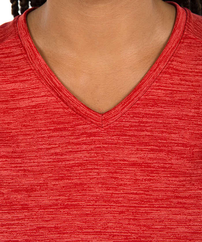 Augusta Women's Tonal Heather V-Neck Performance Shirt