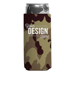 Foldable Slim Can Cooler - Color: Camo Tan