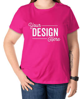 District Women's Perfect Weight T-shirt - Color: Dark Fuchsia