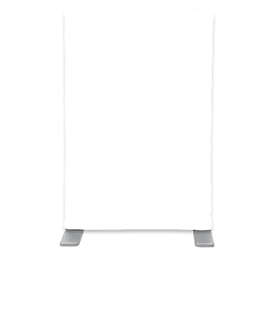 Full Color EuroFit Mini Tabletop Banner - Color: White