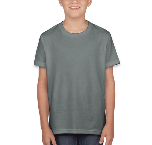 Bella + Canvas Youth Jersey T-shirt in Blue Storm