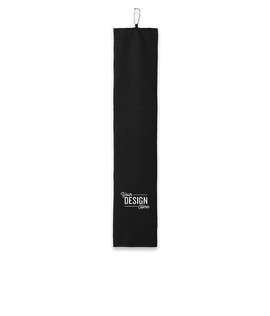 Port Authority Waffle Microfiber Golf Towel - Color: Black