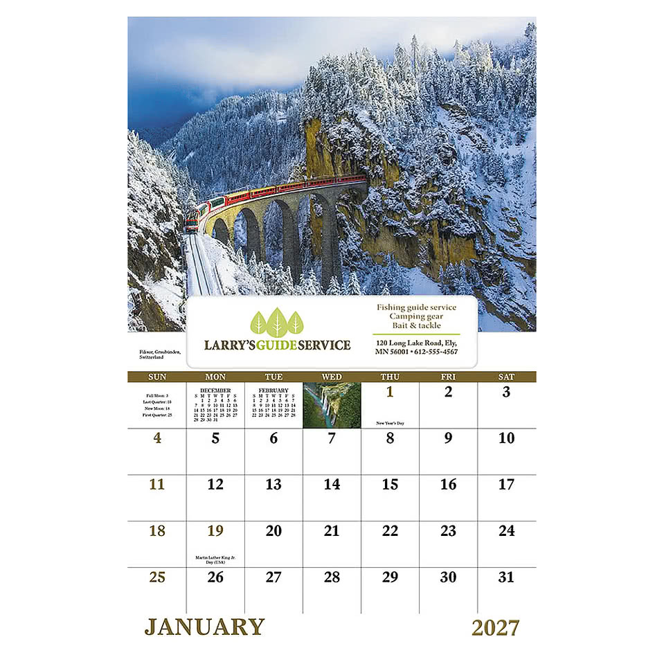 Glorious Getaways Wall Calendar