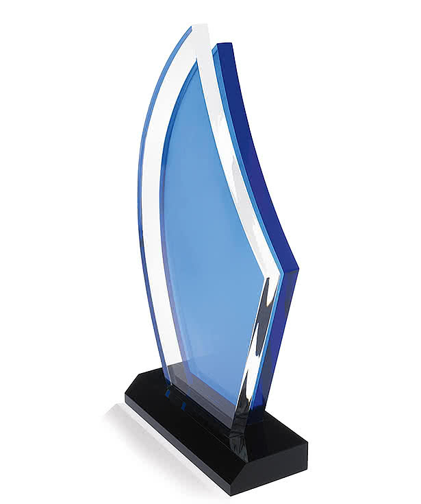 Laser Engraved Acrylic Sailboat Award