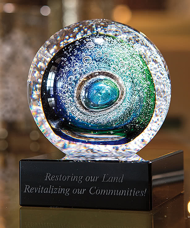 Laser Engraved Galaxy Award
