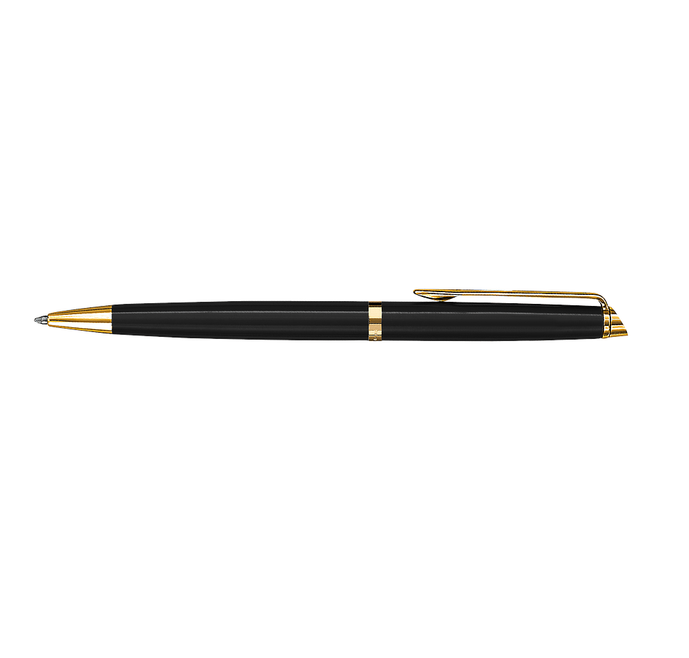 Laser Engraved Waterman Hemisphere Ballpoint Pen (blue ink)-default