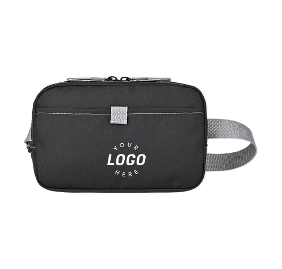 Repeat Recycled Poly Fanny Pack in Medium Grey
