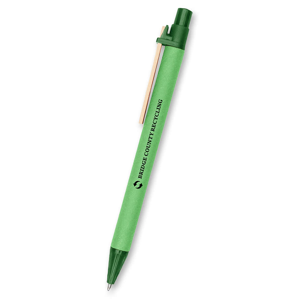 Paper Barrel Click Pen (black ink)