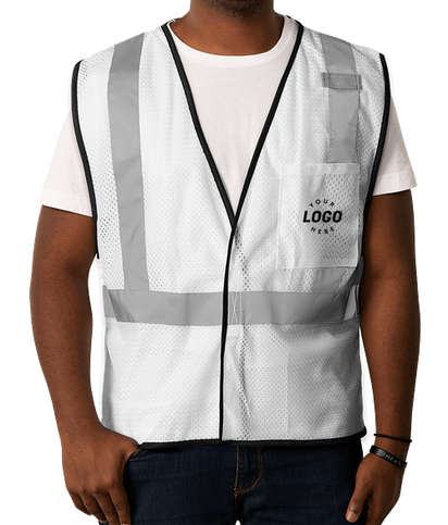 Kishigo Non-ANSI Enhanced Visibility Color Safety Vest - White