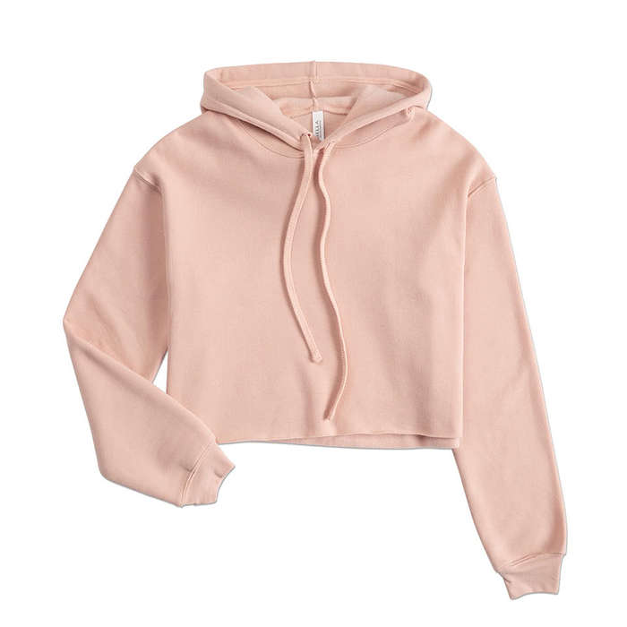 Bella + Canvas Women's Drop Shoulder Cropped Hoodie