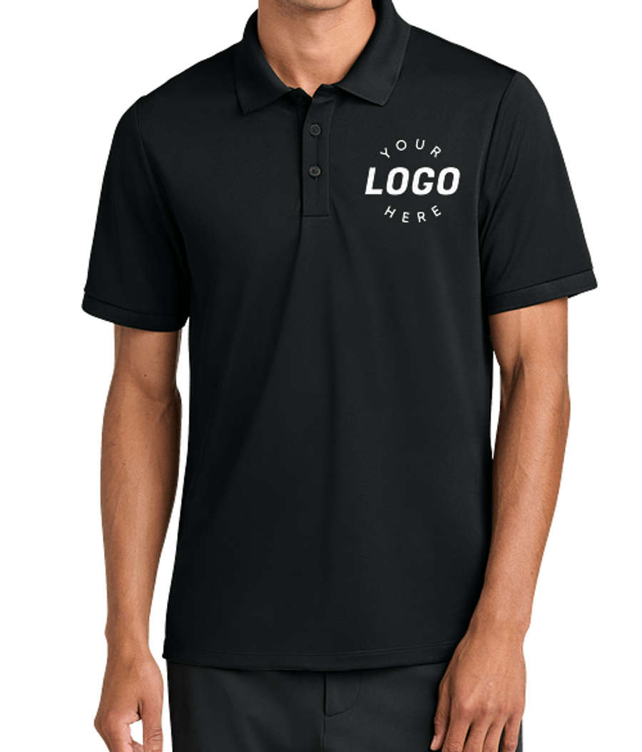 Mercer+Mettle Everyday UPF 50+ Performance Polo - Printed in Deep Black
