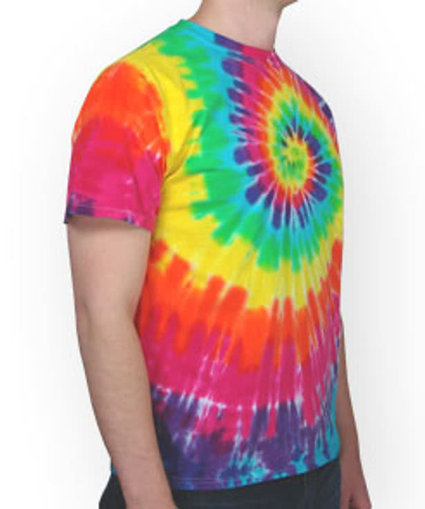 Gildan 100% Cotton Rainbow Tie-Dye T-shirt