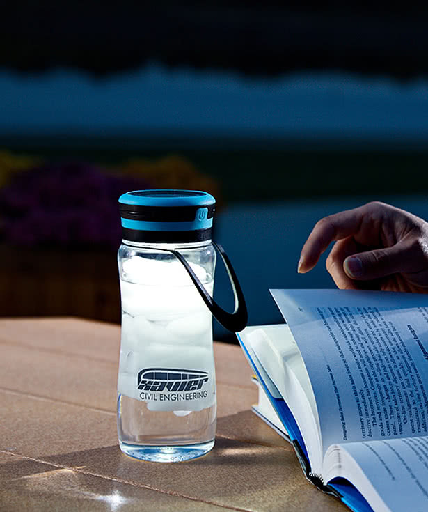 20 oz. Light-Up Tritan Water Bottle with Solar Lantern