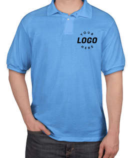 Hanes EcoSmart 50/50 Jersey Polo - Screen Printed