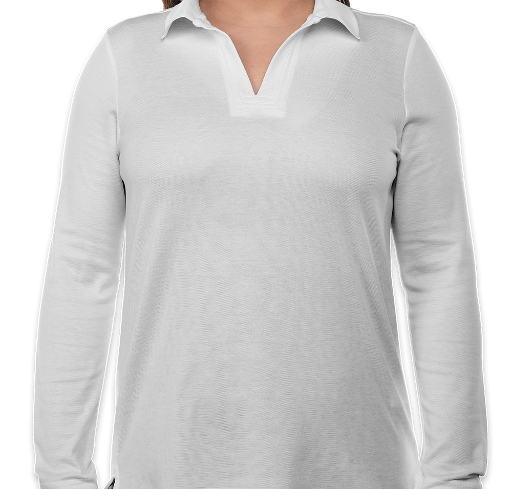 Devon & Jones Women's CrownLux Long Sleeve Performance Polo - Embroidered-default