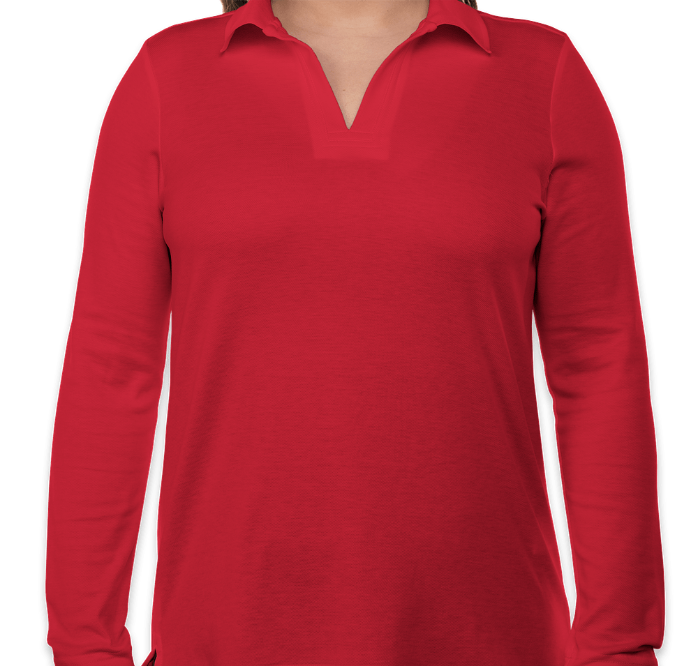 Devon & Jones Women's CrownLux Long Sleeve Performance Polo-default