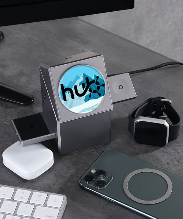 Full Color PowerPivot 3-in-1 15W Wireless Charger
